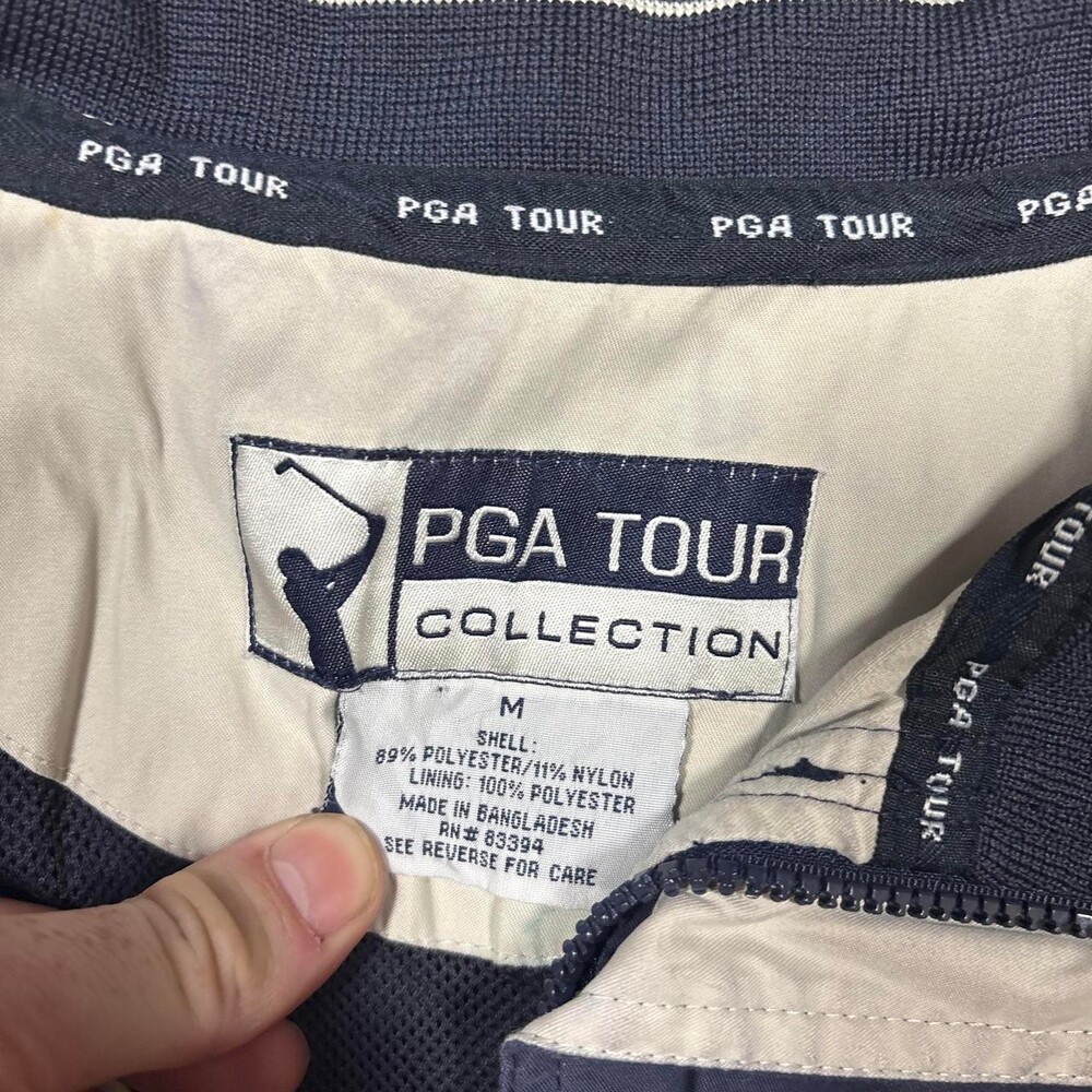 PGA Tour Men's Navy and Blue Gilet - Picture 5 of 5